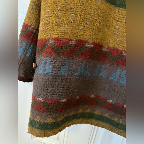 Vintage southwestern Multicolor Patterned Men's Jacket size M - Picture 7 of 15